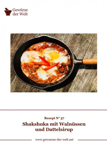 Rezeptkarte N°57 Shakshuka mit Walnüssen