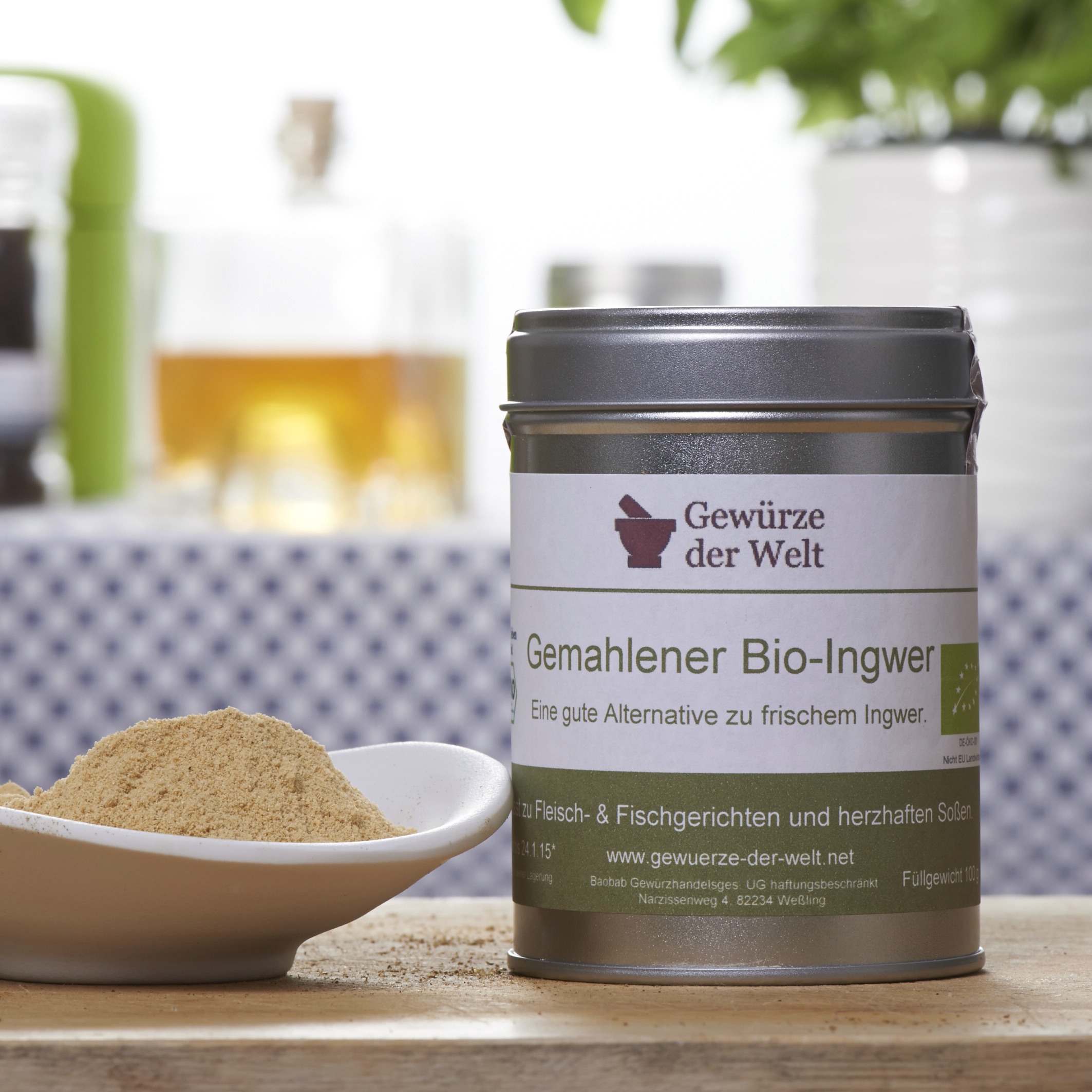 Ingwer Pulver Gemahlen, 1kg – 100% Rein, Ohne Zusätze, Perfekt Für Tee & Gewürz