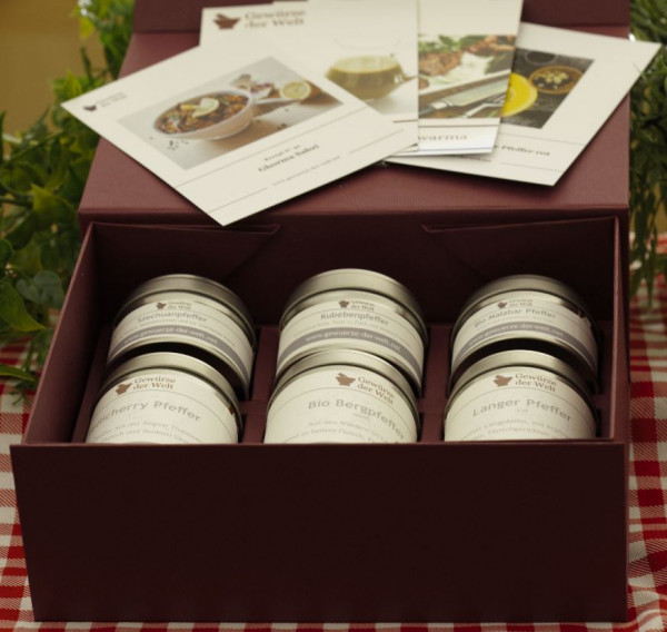 Geschenkset Pfeffer der Welt