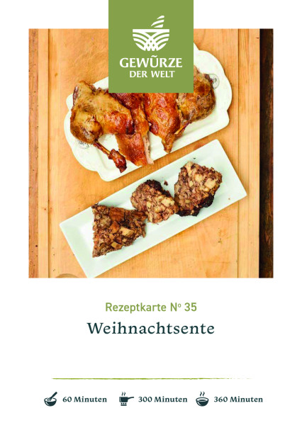 Rezeptkarte N°35 Weihnachtsente