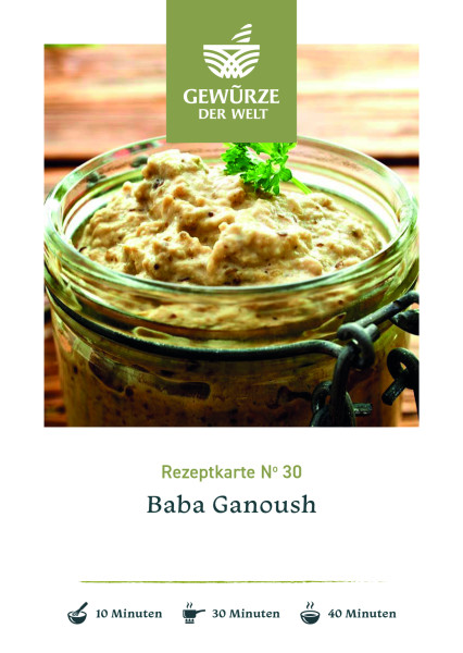 Rezeptkarte N°30 Baba Ganoush