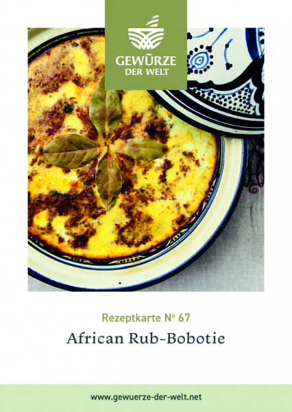 Rezeptkarte N°67 African Rub Bobotie