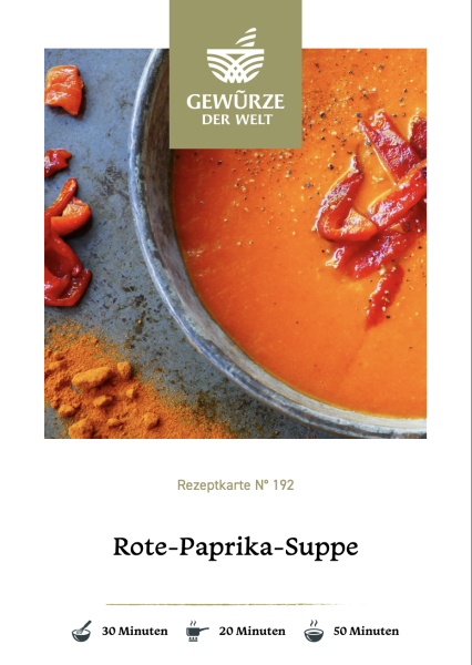 Rezeptkarte N°192 Rote-Paprika-Suppe
