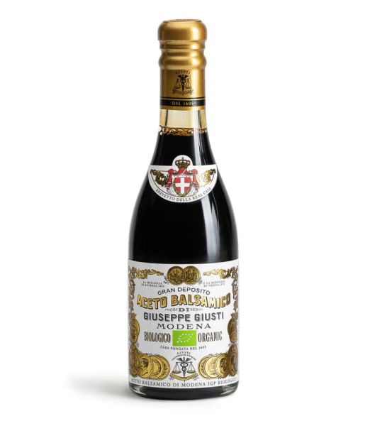 Bio Giusti Aceto Balsamico di Modena IGP 2 Goldmedaillen Champagnotta, 250 ml