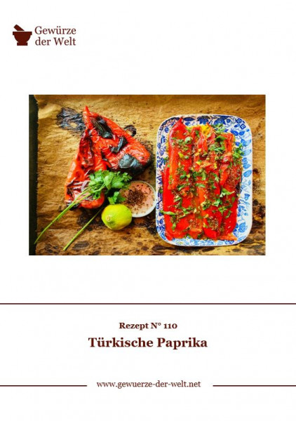 Rezeptkarte N°110 Türkische Paprika