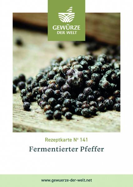 Rezeptkarte N°141 Fermentierter Pfeffer