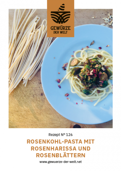 Rezeptkarte N°126 Rosenkohl-Pasta