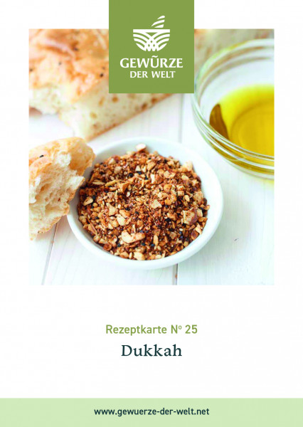 Rezeptkarte N°25 Dukkah
