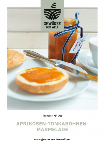 Rezeptkarte N°28 Aprikosen Tonkabohnen Marmelade