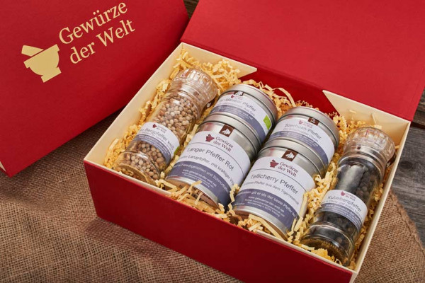 Geschenkset Pfeffer der Welt