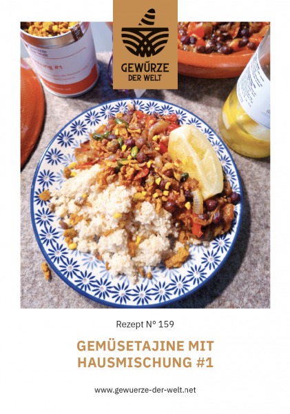Rezeptkarte N°159 Gemüsetajine mit Hausmischung #1