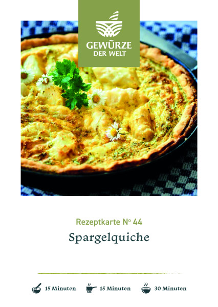 Rezeptkarte N°44 Spargelquiche