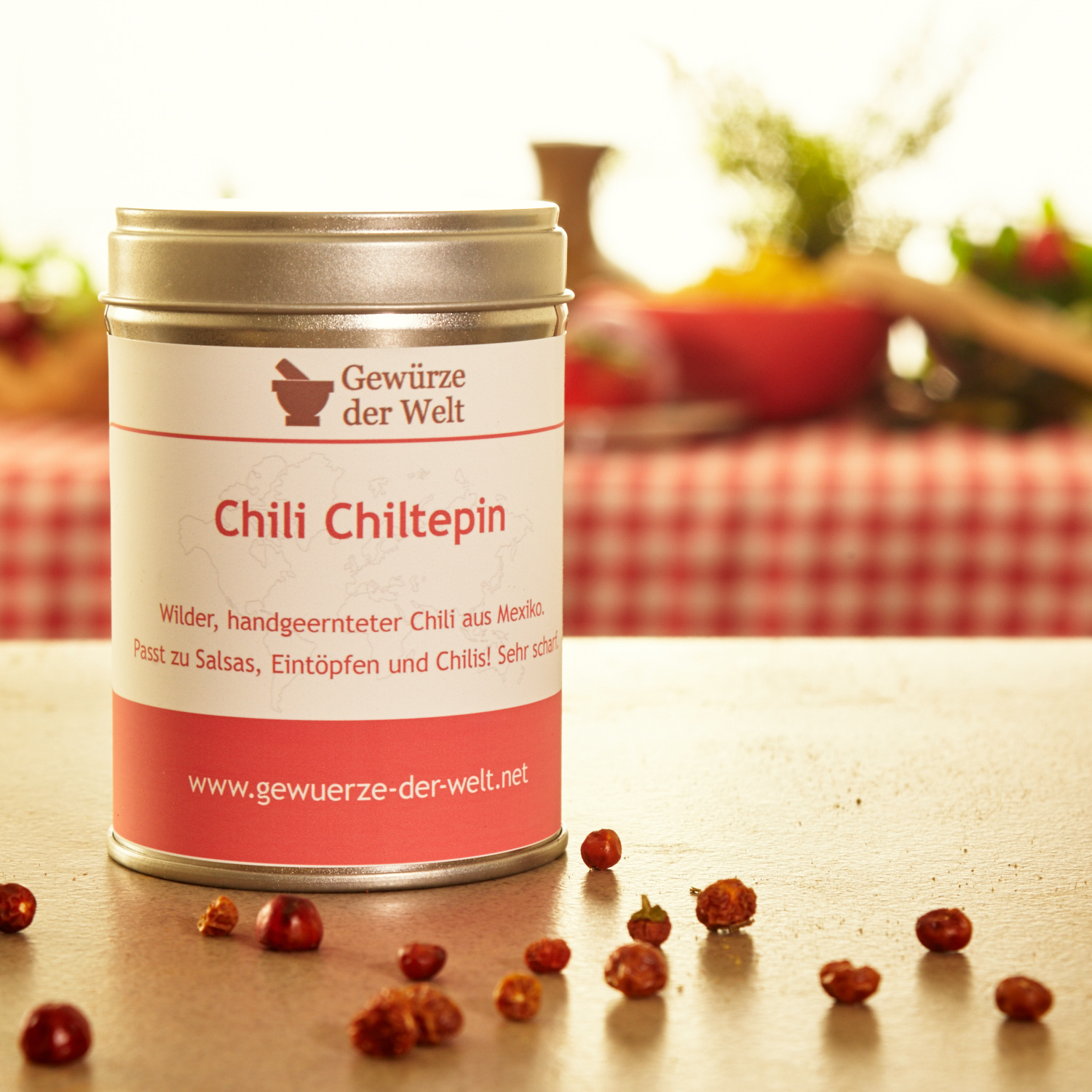 Chiltepin ganz Chilis Gewürze der Welt
