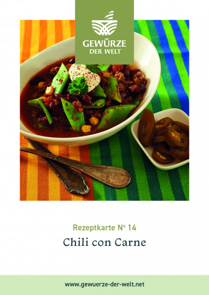 Rezeptkarte N°14 Chili con Carne
