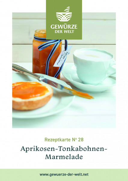 Rezeptkarte N°28 Aprikosen Tonkabohnen Marmelade