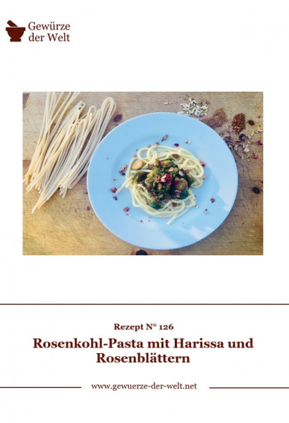 Rezeptkarte N°126 Rosenkohl-Pasta