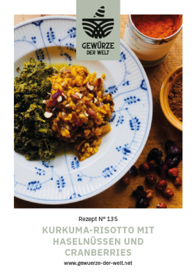 Rezeptkarte N°135 Kurkuma-Risotto Rezeptkarte N°135 Kurkuma-Risotto