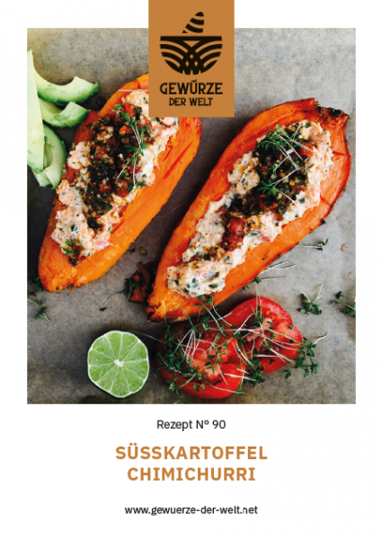 Rezeptkarte N°90 Süßkartoffel Chimichurri
