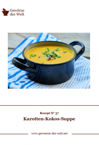 Rezeptkarte N°37 Karotten-Kokos-Suppe