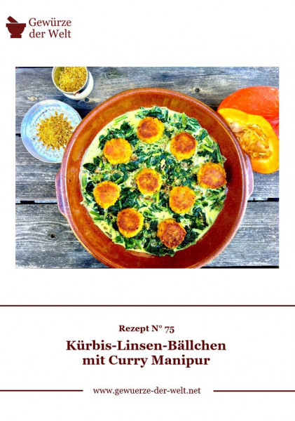 Rezeptkarte N°75 Bio Curry Manipur Linsen