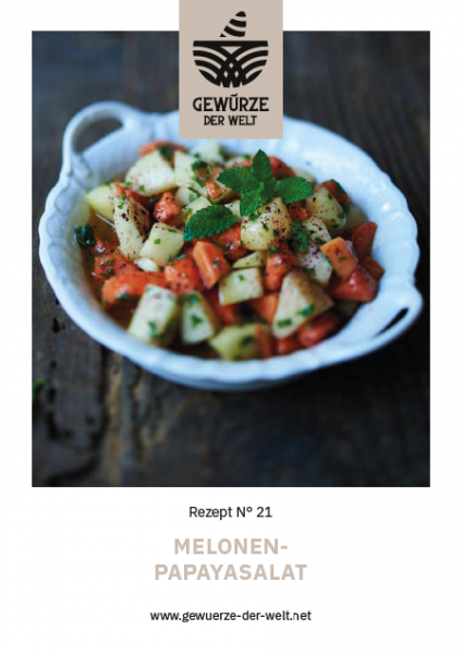 Rezeptkarte N°21 Melonensalat