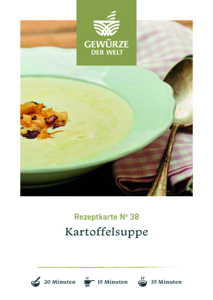 Rezeptkarte N°38 Kartoffelsuppe