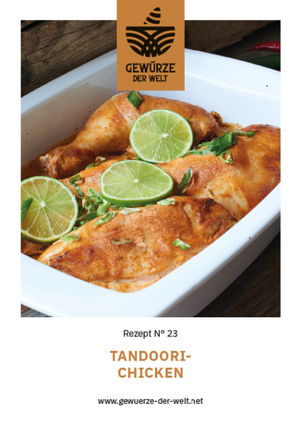 Rezeptkarte N°23 Tandoori-Chicken
