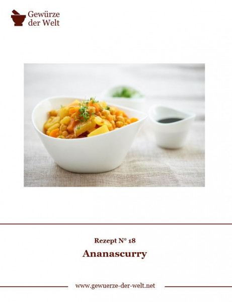 Rezeptkarte N°18 Ananascurry