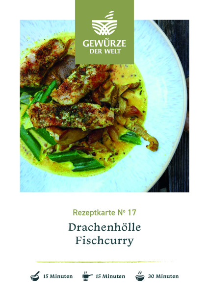 Rezeptkarte N°17 Drachenhölle Fischcurry