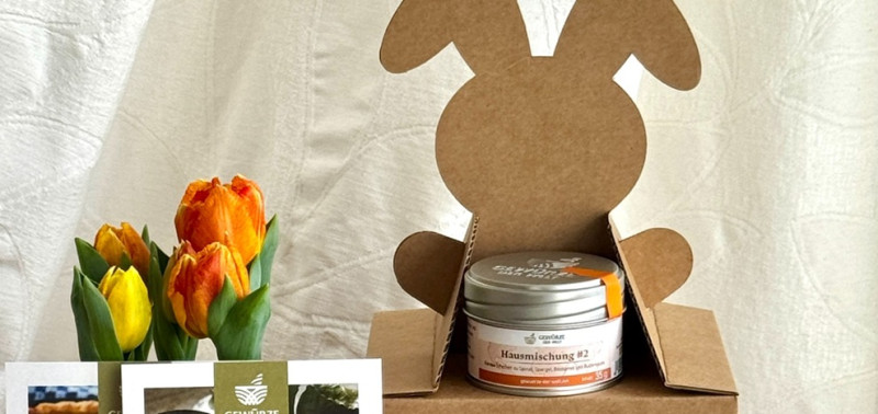 Süße Ideen für die Freunde des Herzhaften - in einem hübschen Oster-Karton!