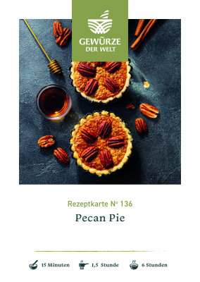 Rezeptkarte N°136 Pecan Pie Rezeptkarte N°136 Pecan Pie