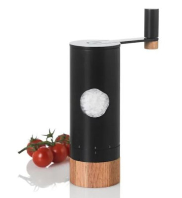 Pfeffer- und Salzgetriebemühle PowerMill - Edelstahl schwarz Pfeffer- und Salzgetriebemühle PowerMill - Edelstahl schwarz