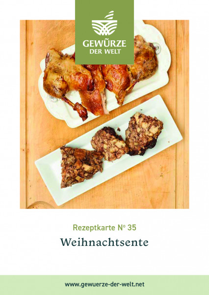 Rezeptkarte N°35 Weihnachtsente