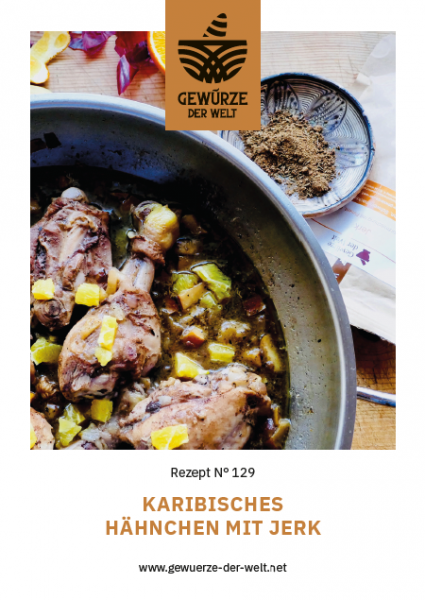 Rezeptkarte N°129 Karibische Hähnchenrezept mit Jerk