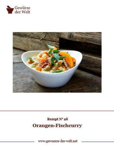 Rezeptkarte N°26 Orangen-Fischcurry