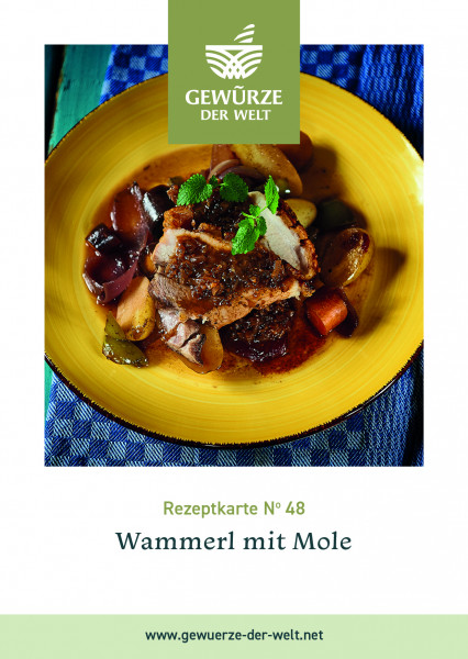 Rezeptkarte N°48 Wammerl mit Mole