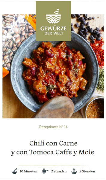 Rezeptkarte N°14 Chili con Carne