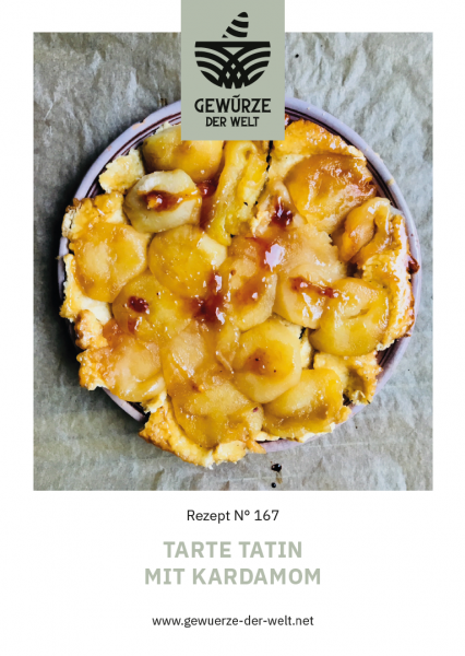 Rezeptkarte N°167 Tarte Tatin mit Kardamom
