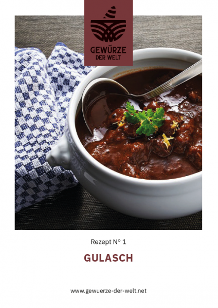 Rezeptkarte N°1 Gulasch