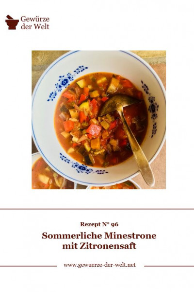Rezeptkarte N°96 Sommerliche Minestrone