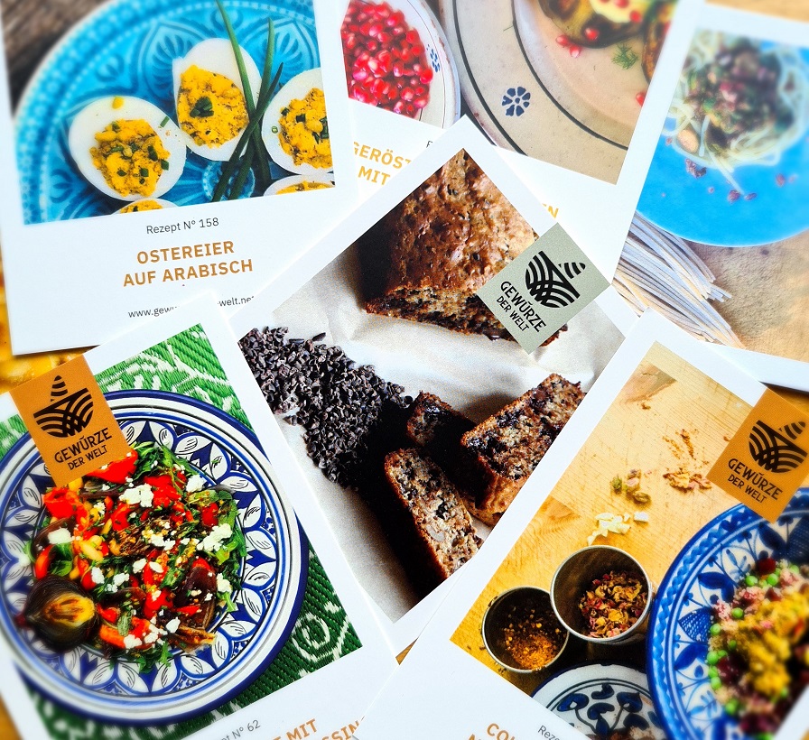 Fantastische Rezeptkarten entdecken | Gewürze der Welt Fantastische Rezeptkarten entdecken | Gewürze der Welt
