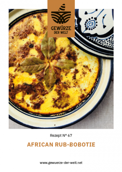 Rezeptkarte N°67 African Rub Bobotie