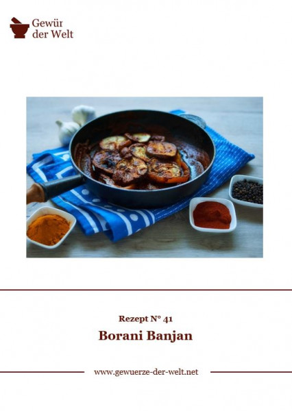 Rezeptkarte N°41 Borani Banjan