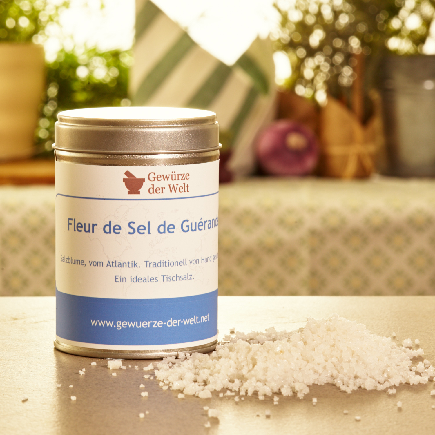 Fleur de Sel de Guérande Salze Gewürze Gewürze der Welt