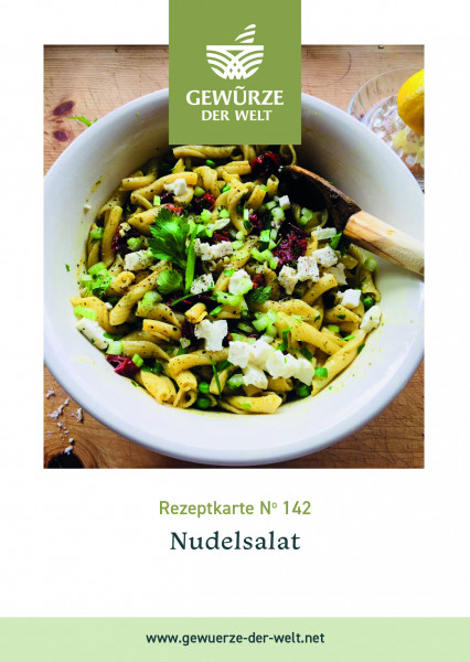 Rezeptkarte N°142 Nudelsalat – Die Grillsaison ist Eröffnet!