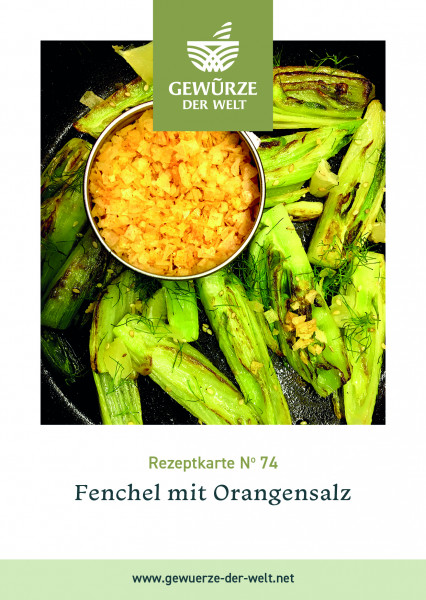 Rezeptkarte N°74 Fenchel mit Orangensalz