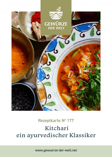 Rezeptkarte N°177 Kitchari - ein ayurvedischer Klassiker