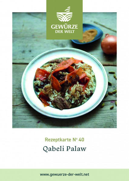Rezeptkarte N°40 Qabeli Palaw