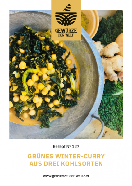 Rezeptkarte N°127 Grünes Winter-Curry