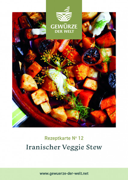 Rezeptkarte N°12 Iranischer Veggie Stew